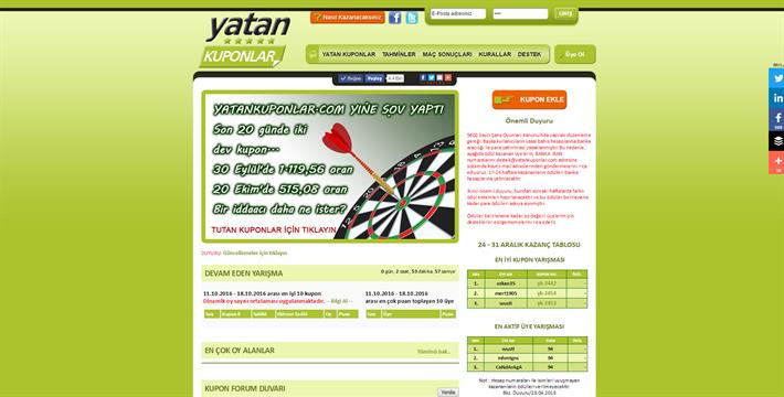 Yatan,Kuponlar